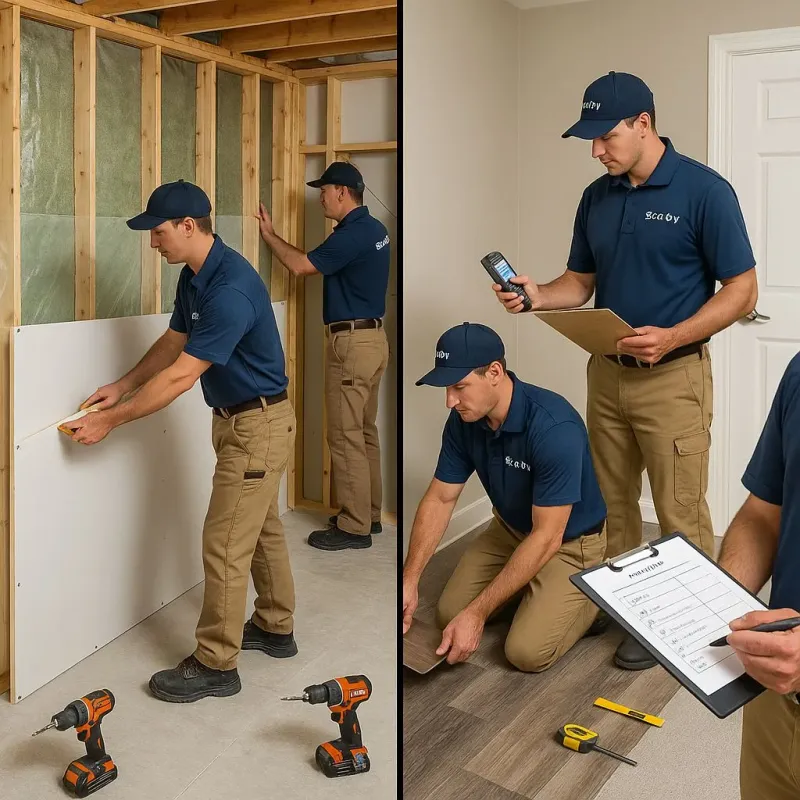Repairs and Reconstruction process in Ancient Oaks, PA